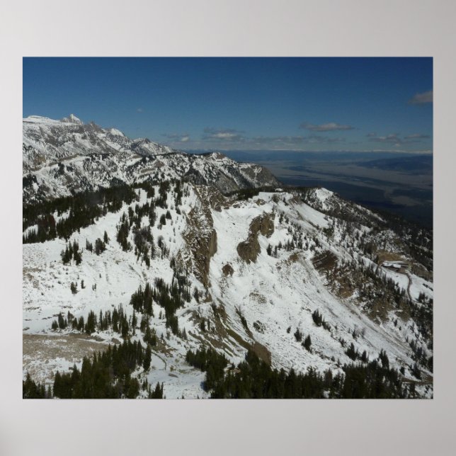 Schneeberge Gipfel des Großen Tetons I Fotografie Poster (Vorne)