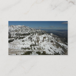 Schneeberge Gipfel des Großen Tetons I Fotografie Visitenkarte