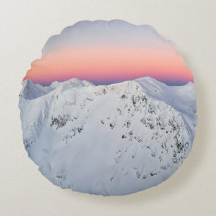 SCHNEEBERGE RUNDES KISSEN