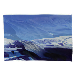 Schneeberge, Winterpanorama Kissenbezug