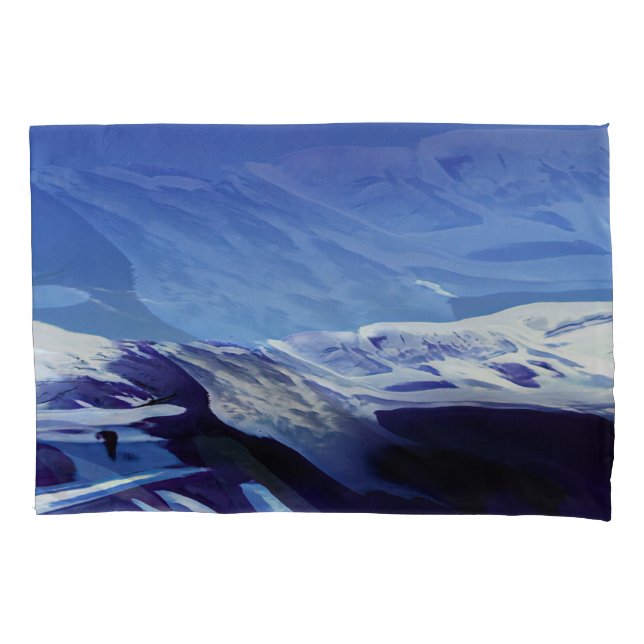 Schneeberge, Winterpanorama Kissenbezug (Vorderseite)