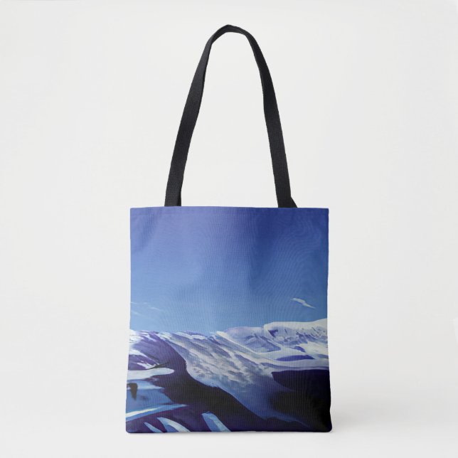 Schneeberge, Winterpanorama Tasche (Vorderseite)