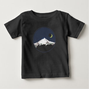 Schneebergspitze nachts baby t-shirt