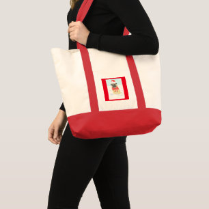 Schneebeutel Mops Tragetasche