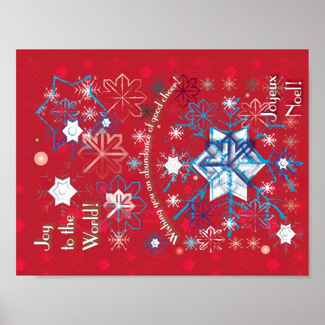 Schneeblock-Grüße I Poster (Vorne)