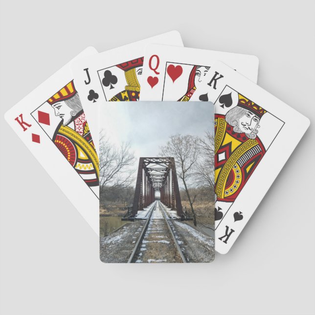 Schneebrücke Spielkarten (Rückseite)