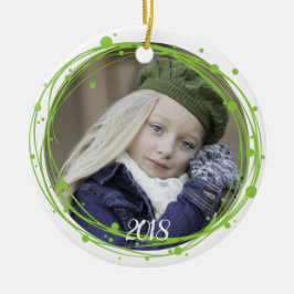 Schneebubbles Weihnachtsfeiertag Keramikornament
