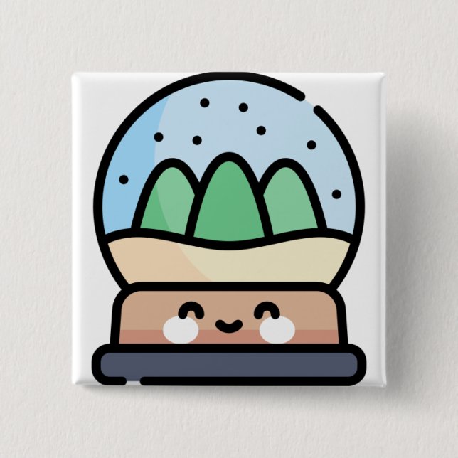 Schneedecke Button (Vorderseite)