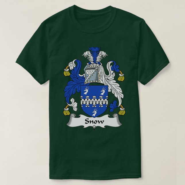 Schneedecke des Familienwappens T-Shirt (Design vorne)