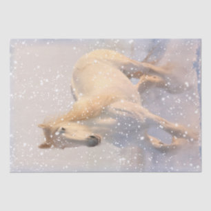 Schneedecke Seidenpapier