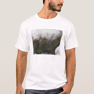Schneedecke über den Vereinigten Staaten T-Shirt