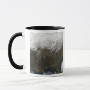 Schneedecke über den Vereinigten Staaten Tasse