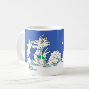 Schneedrachen und Hasenkaninchen Tasse