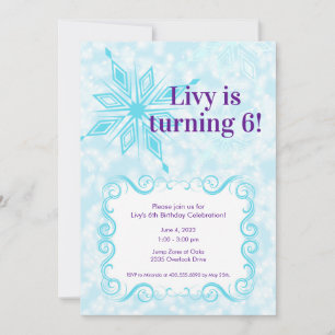 Schneeeinladung; Winter Wonderland Party Einladung