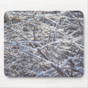 Schneeeiszweige im Winter Mousepad