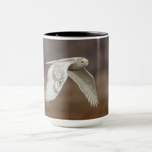 Schneeeule im Flug Tasse