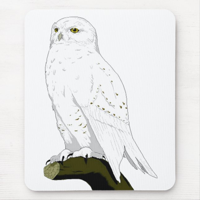 Schneeeule Mousepad (Vorne)