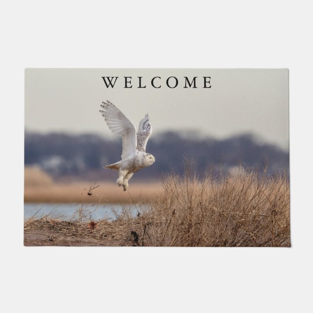 Schneeeule startet fußmatte (Vorderseite)