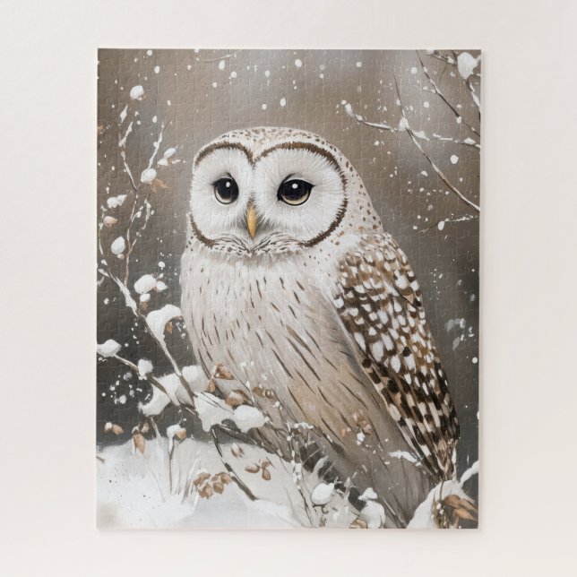Schneeeule Winter Schnee (Vertikal)