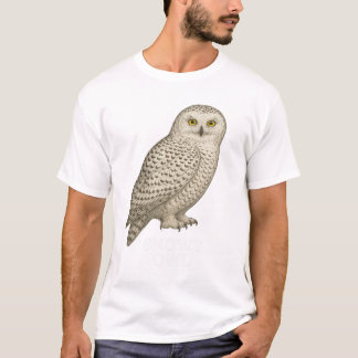 Schneeeulen-T-Shirt: Greifvogeldesign für die Natu T-Shirt
