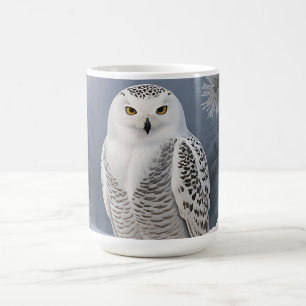 Schneeeulen-Winterporträt Kaffeetasse