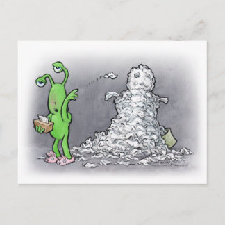 Schneefahrer Postkarte