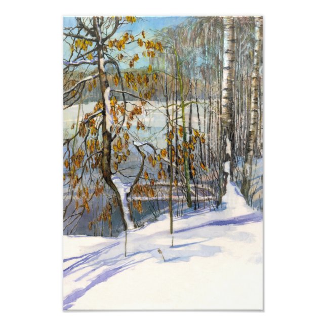 Schneefall Fotodruck (Vorne)