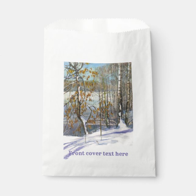 Schneefall Geschenktütchen (Vorderseite)