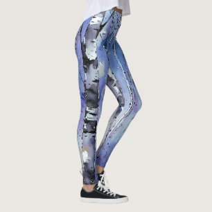 Schneefall in der verzauberten Birke Leggings