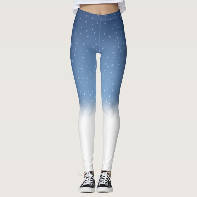Schneefall Leggings (Vorderseite)