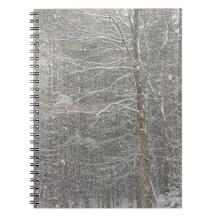 Schneefall Notizblock