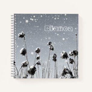 Schneefall Notizbuch