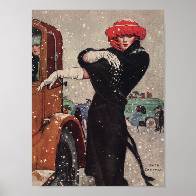 Schneefall Poster (Vorne)