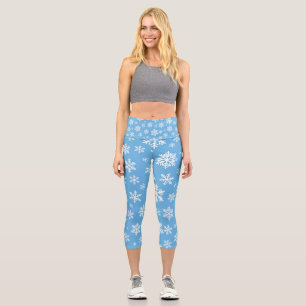 Schneefall-Serenade Capri Leggings