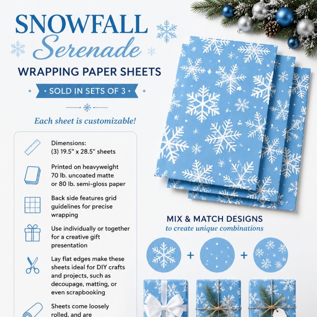 Schneefall Serenade Geschenkpapier Set (Von Creator hochgeladen)