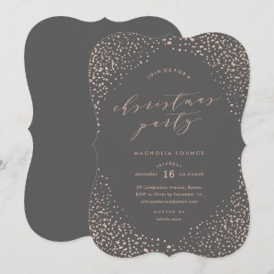 Schneefall Weihnachts-Party Einladung