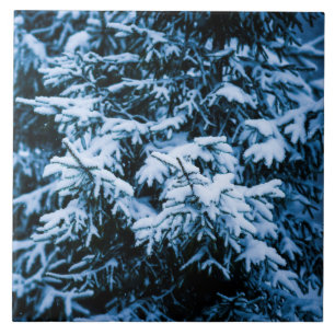 Schneefall Winter Weihnachtsbaum Fliese
