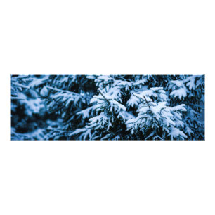 Schneefall Winter Weihnachtsbaum Fotodruck