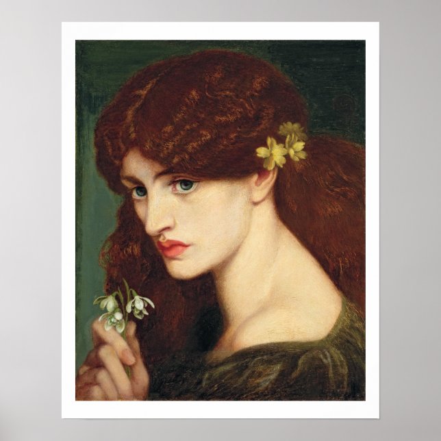 Schneefälle, 1873 (Öl auf Leinwand) Poster (Vorne)