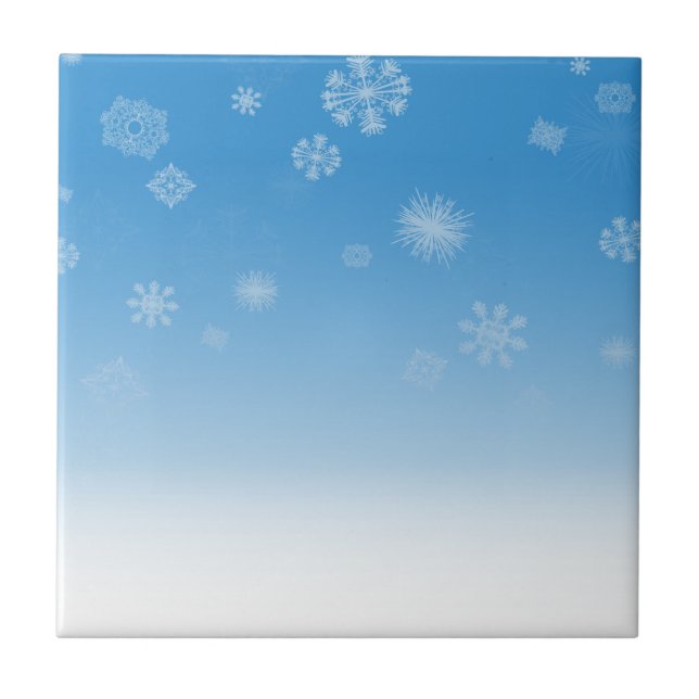Schneefälle Fliese (Vorderseite)