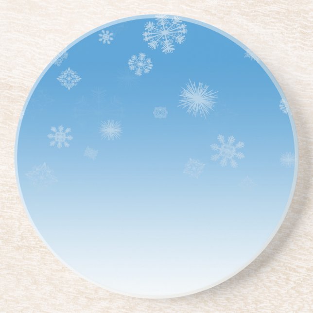Schneefälle Getränkeuntersetzer (Vorne)