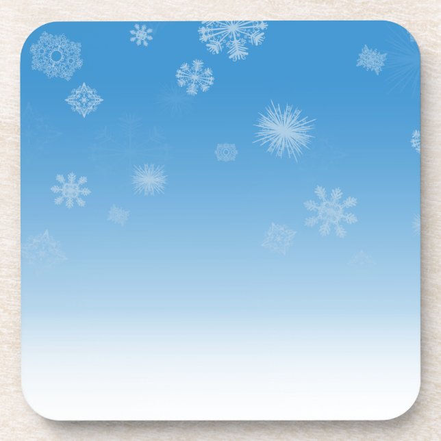 Schneefälle Untersetzer (Vorderseite)