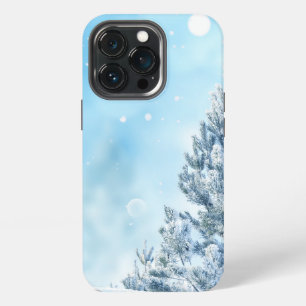 Schneefallende Weihnachts-Hintergrund iPhone 13 Pro Hülle