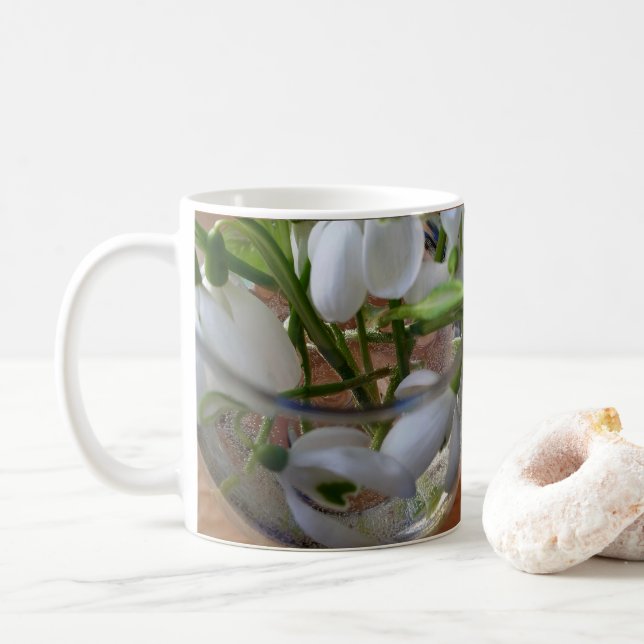 Schneefallglas Kaffeetasse (Mit Donut)