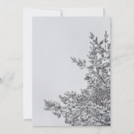 Schneefichte, skandinavische Weihnachtsästhetik Feiertagskarte
