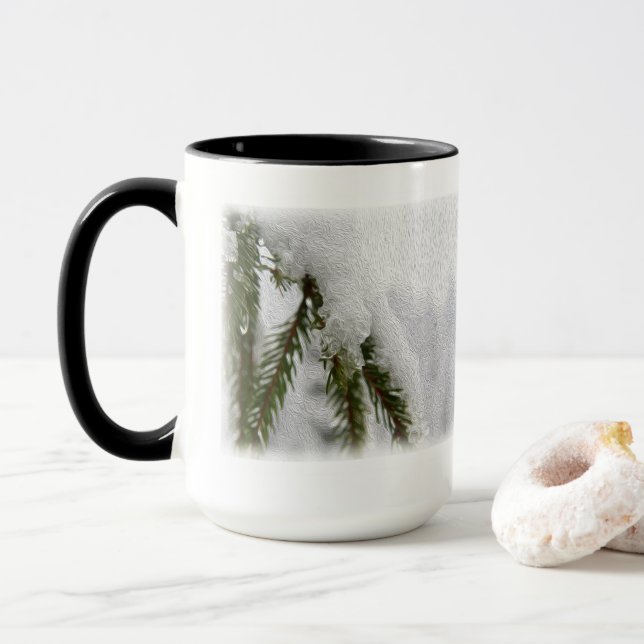 Schneefichten Tasse (Mit Donut)