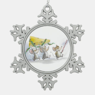 SchneeFlakeOrnament Schneeflocken Zinn-Ornament