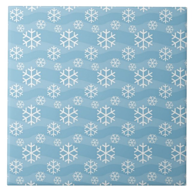 Schneefliesen Fliese (Vorderseite)