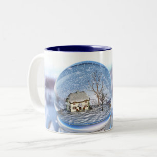 Schneeflobe-Tasse Zweifarbige Tasse