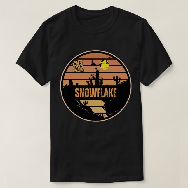 Schneeflocke, Arizona T-Shirt (Design vorne)